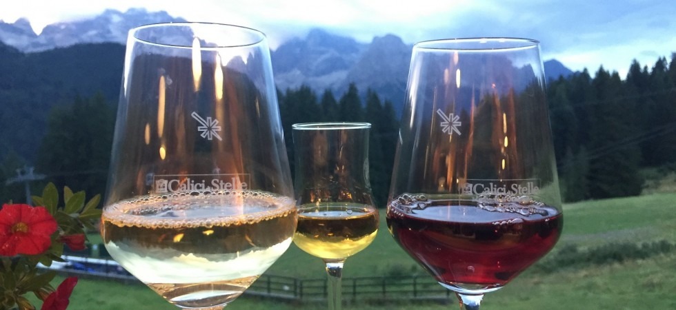 Le Dolomiti, vino e stelle cadenti, ritorna Calici di stelle